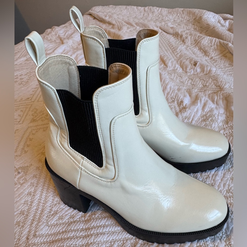 Stylish White Ankle Boots